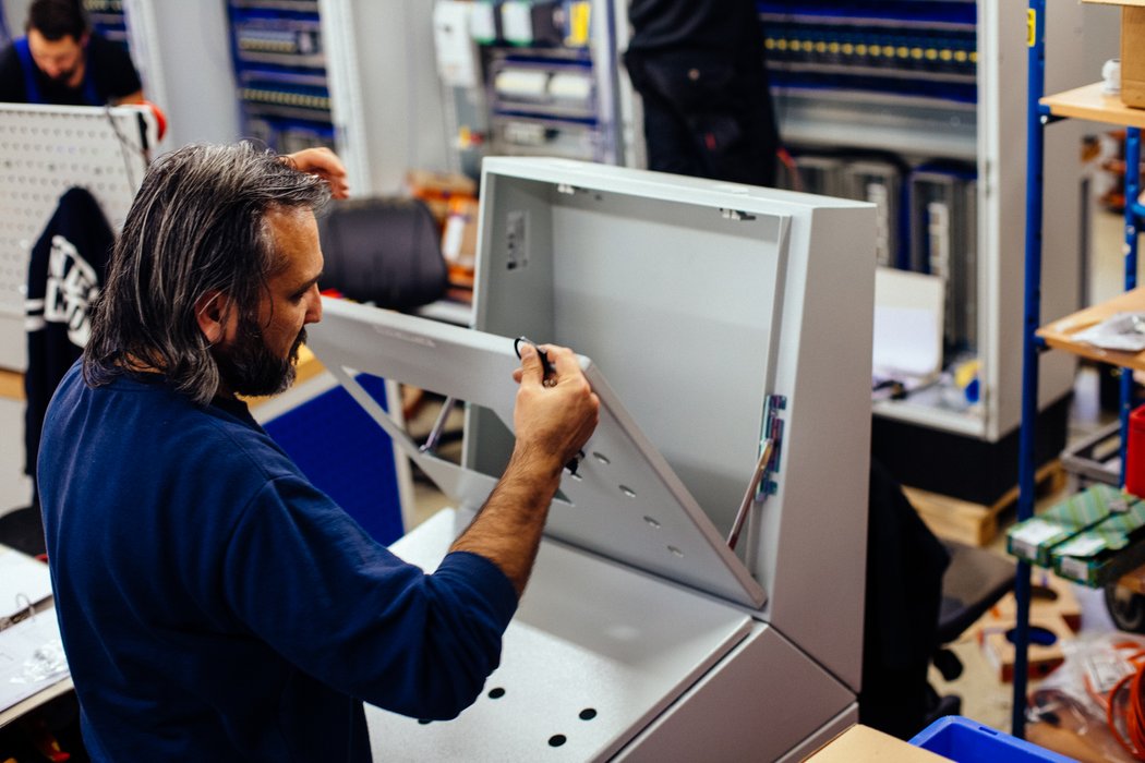 Worker with Control Station